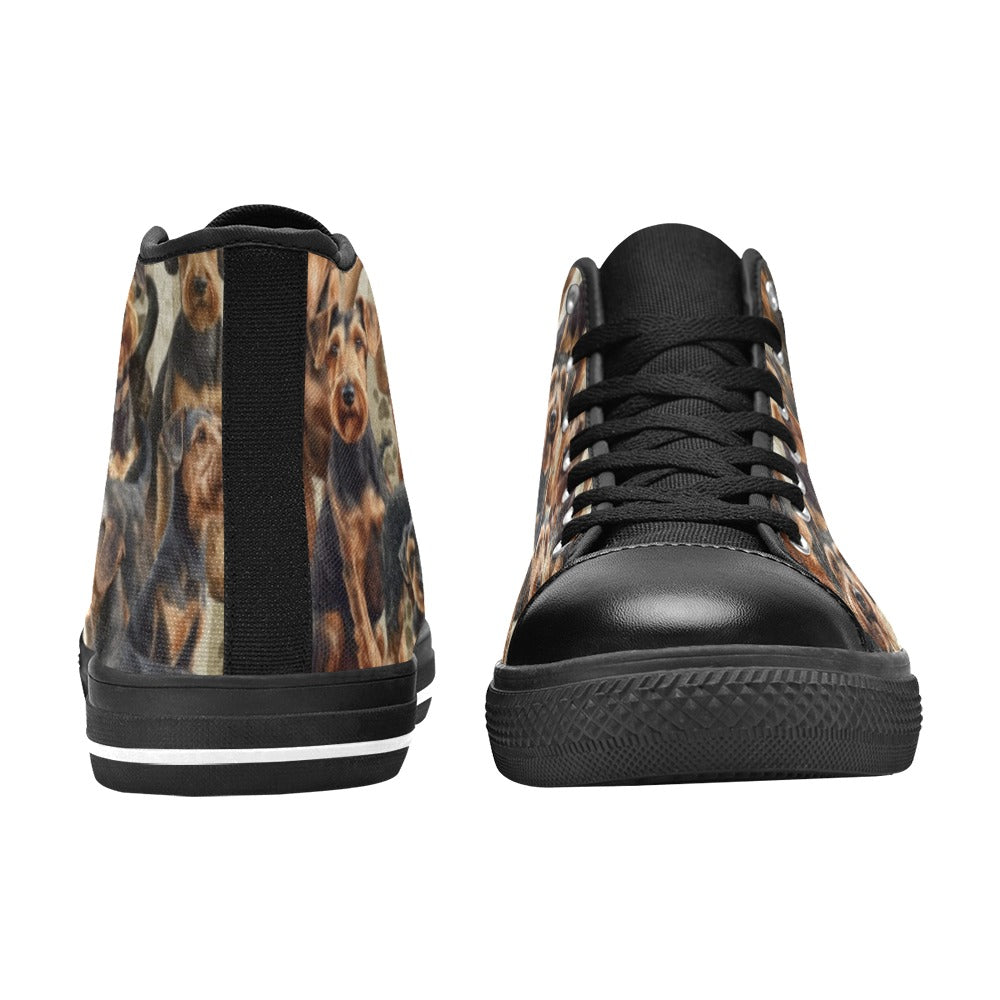 Airedale Terrier - High Top Shoes