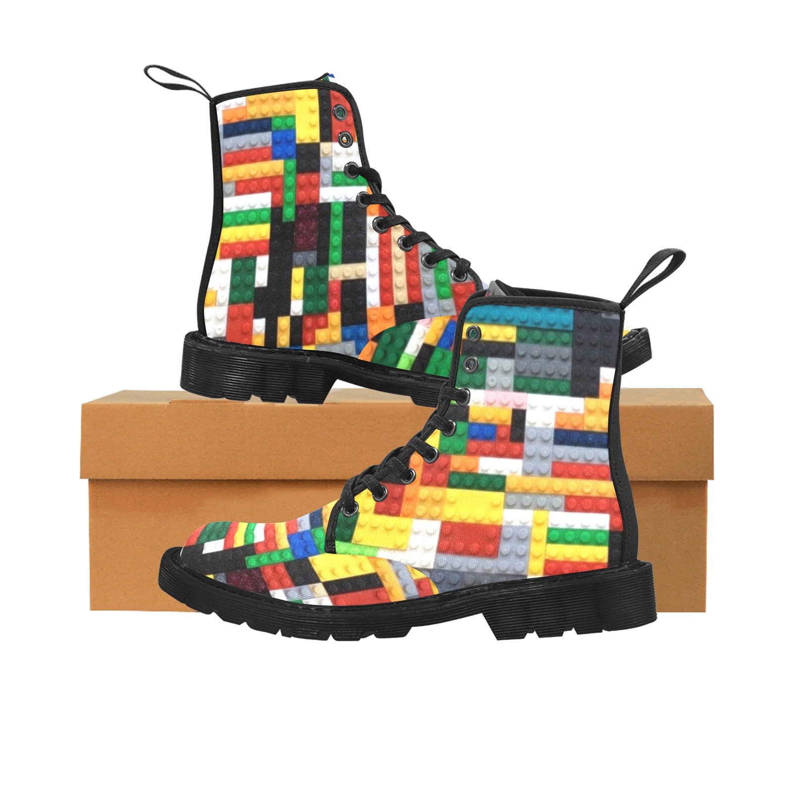 Building Blocks - Canvas Boots