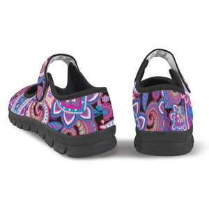 Purple Paisley - Mary Jane Shoes