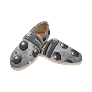 Grey Steel - Casual Canvas Slip-on Shoes