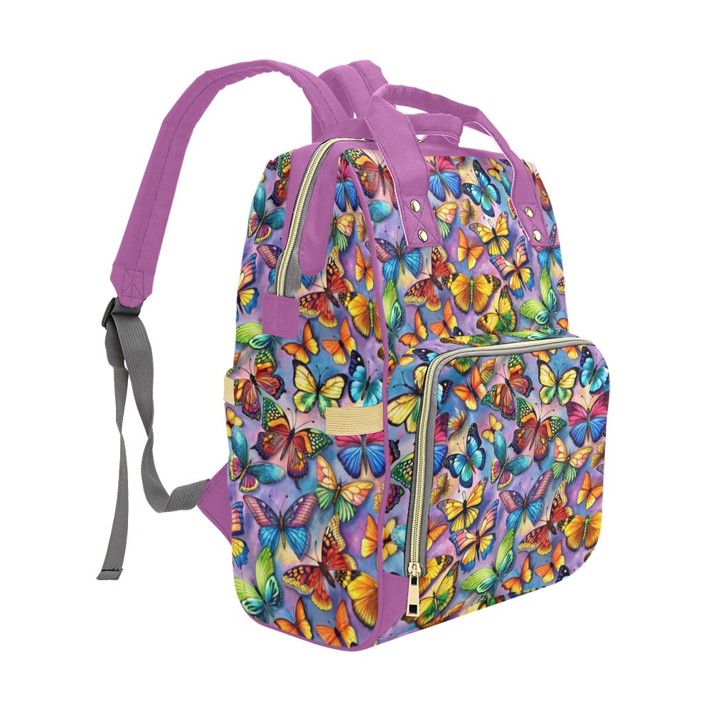 Butterfly Bright - Multi-Function Backpack Nappy Bag