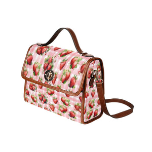 Strawberries - Waterproof Canvas Handbag