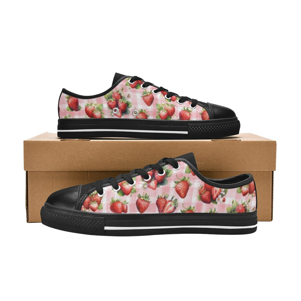 Strawberries - Low Top Shoes