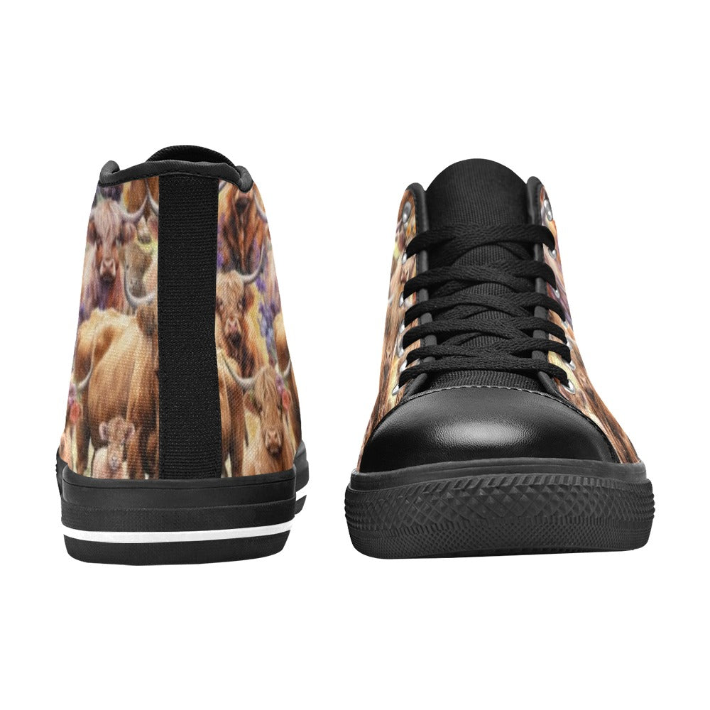 Highland Cows - High Top Shoes