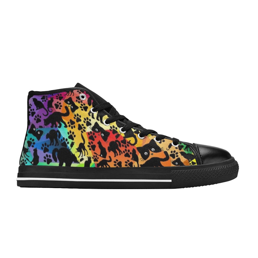Black Cat Bright - High Top Shoes