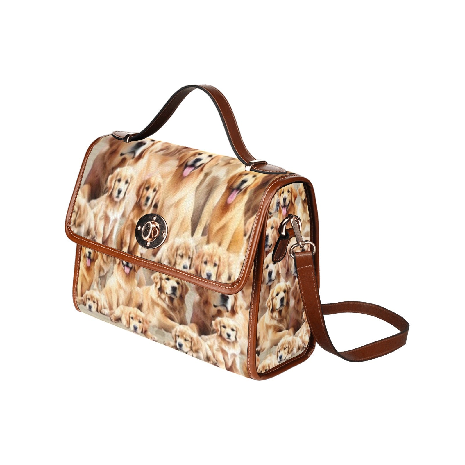 Golden Retriever - Waterproof Canvas Handbag