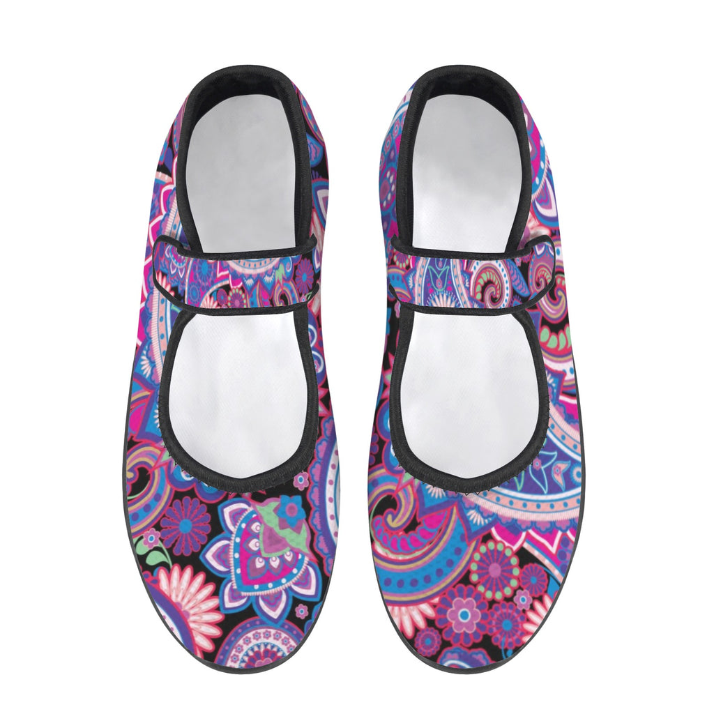 Purple Paisley - Mary Jane Shoes