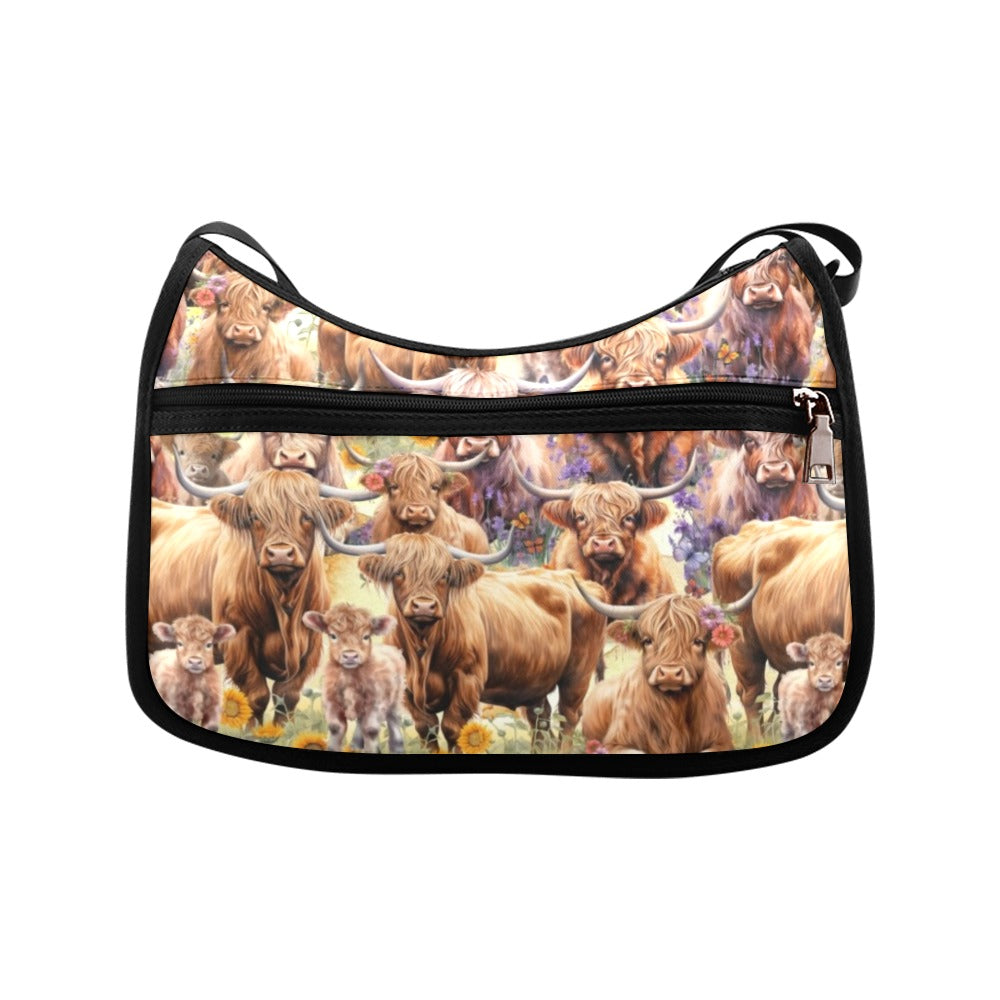 Highland Cows - Crossbody Handbag