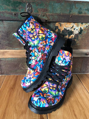 Butterfly Bright - Canvas Boots