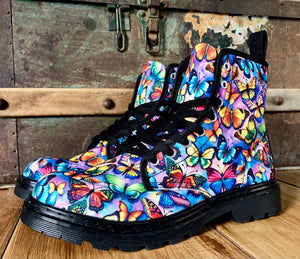 Butterfly Bright - Canvas Boots