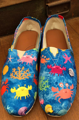 Cute Crab - Casual Canvas Slip-on Shoes