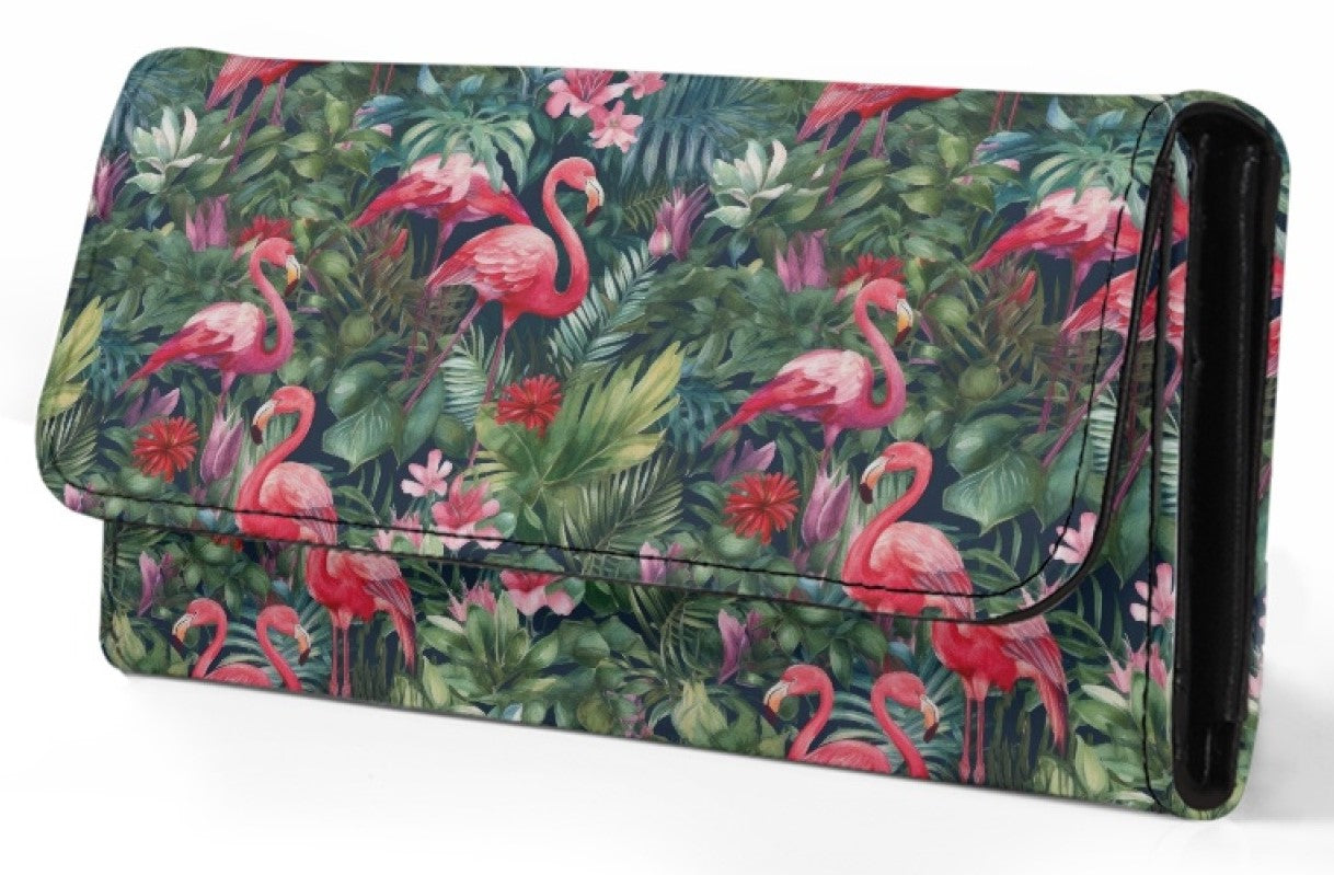 Tropical Flamingo - Tri-fold Wallet
