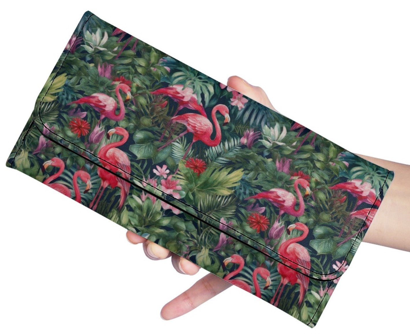 Tropical Flamingo - Tri-fold Wallet