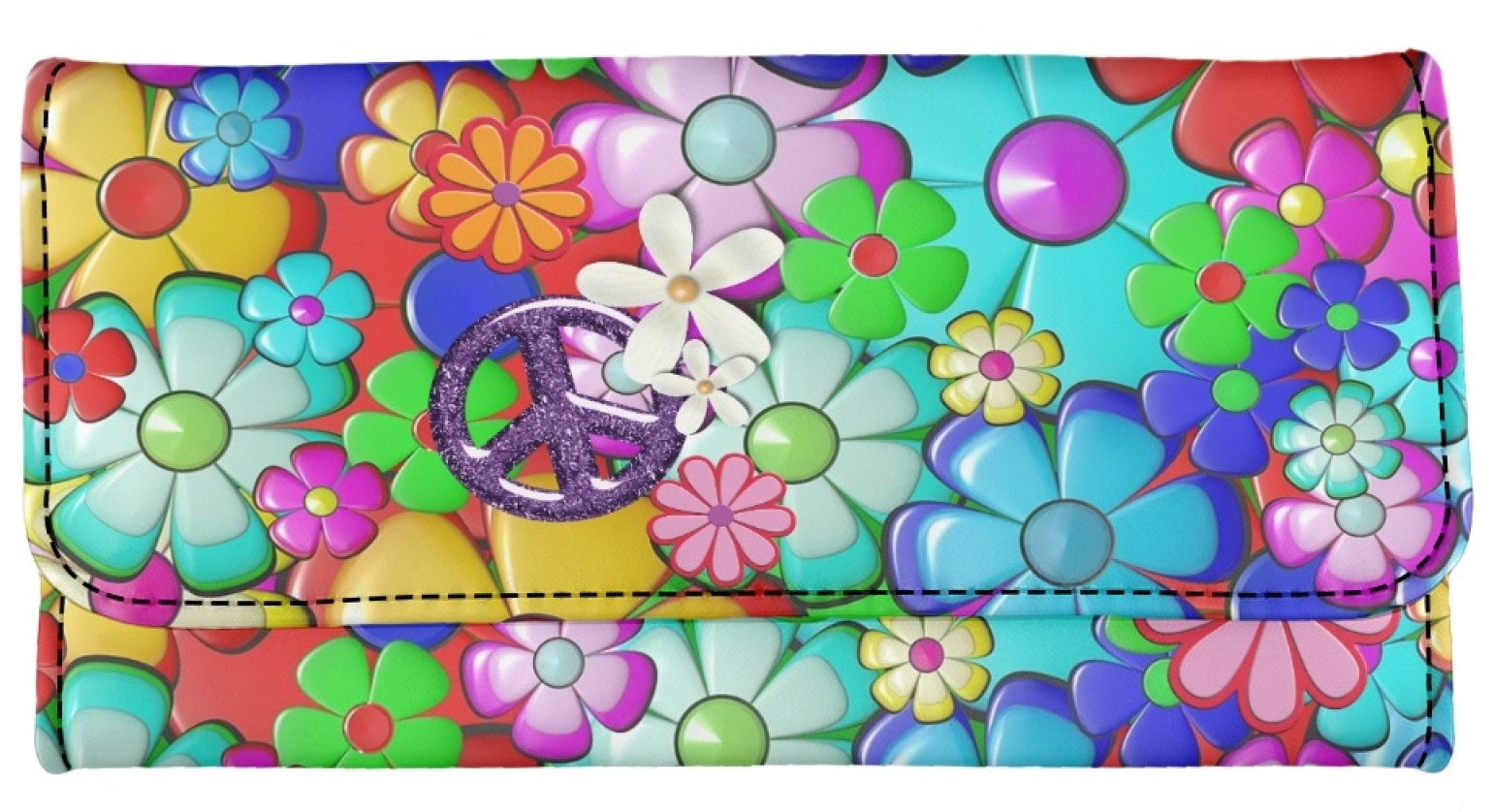 Flower Power - Tri-fold Wallet