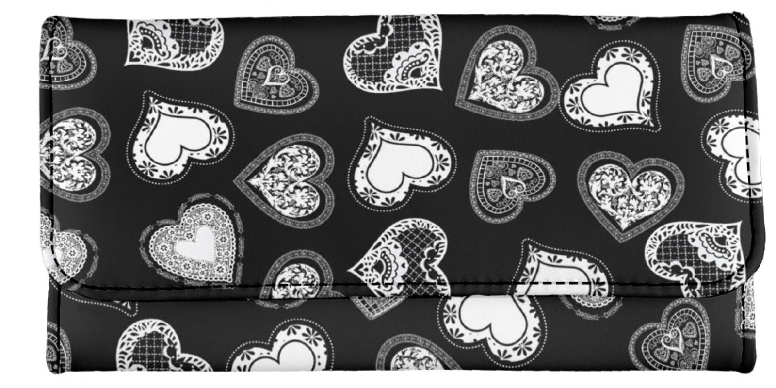 Lace Hearts - Tri-fold Wallet