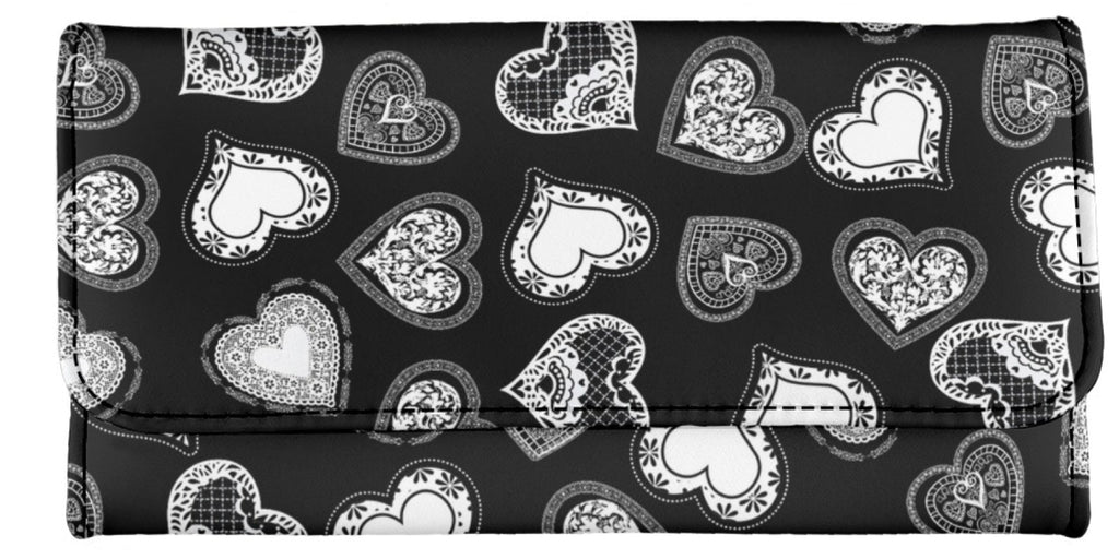 Lace Hearts - Tri-fold Wallet