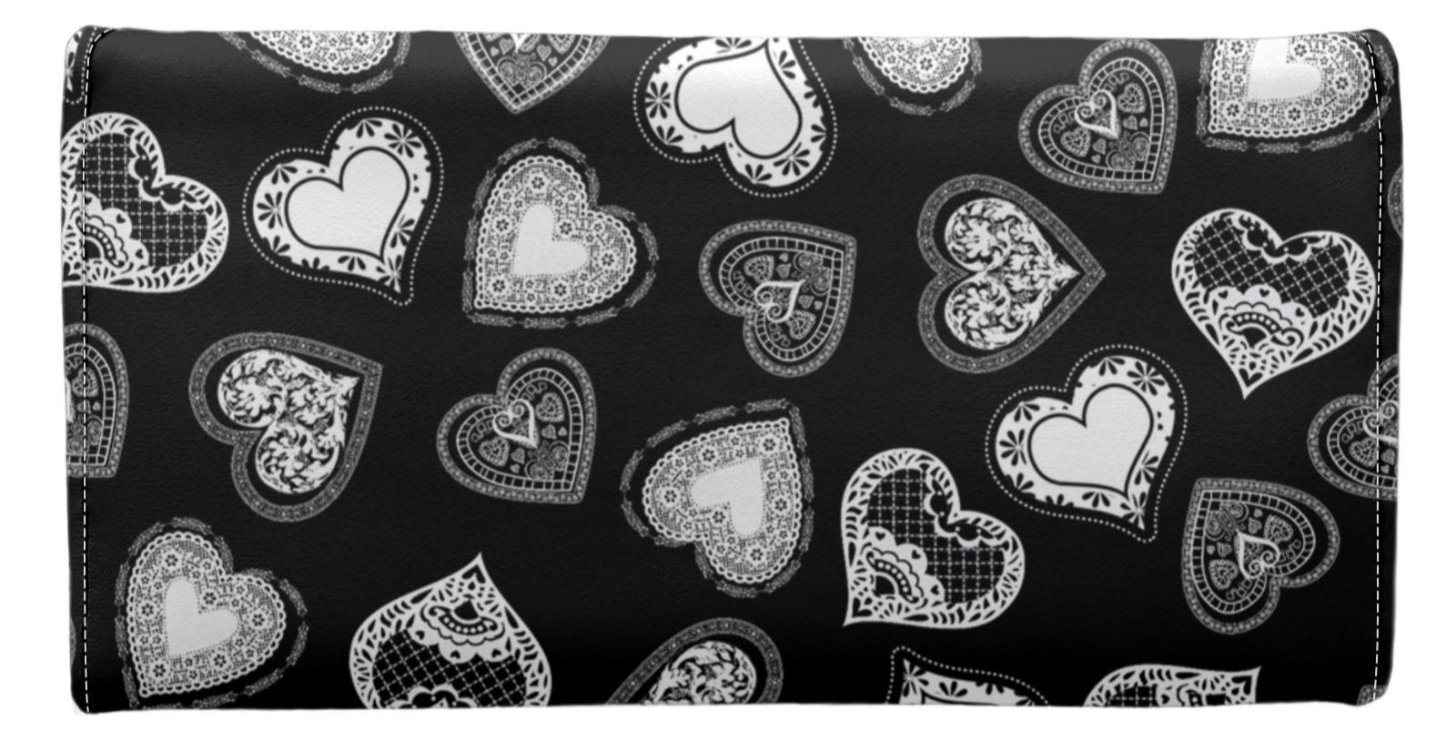 Lace Hearts - Tri-fold Wallet