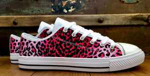 Leopard Pink - Low Top Shoes