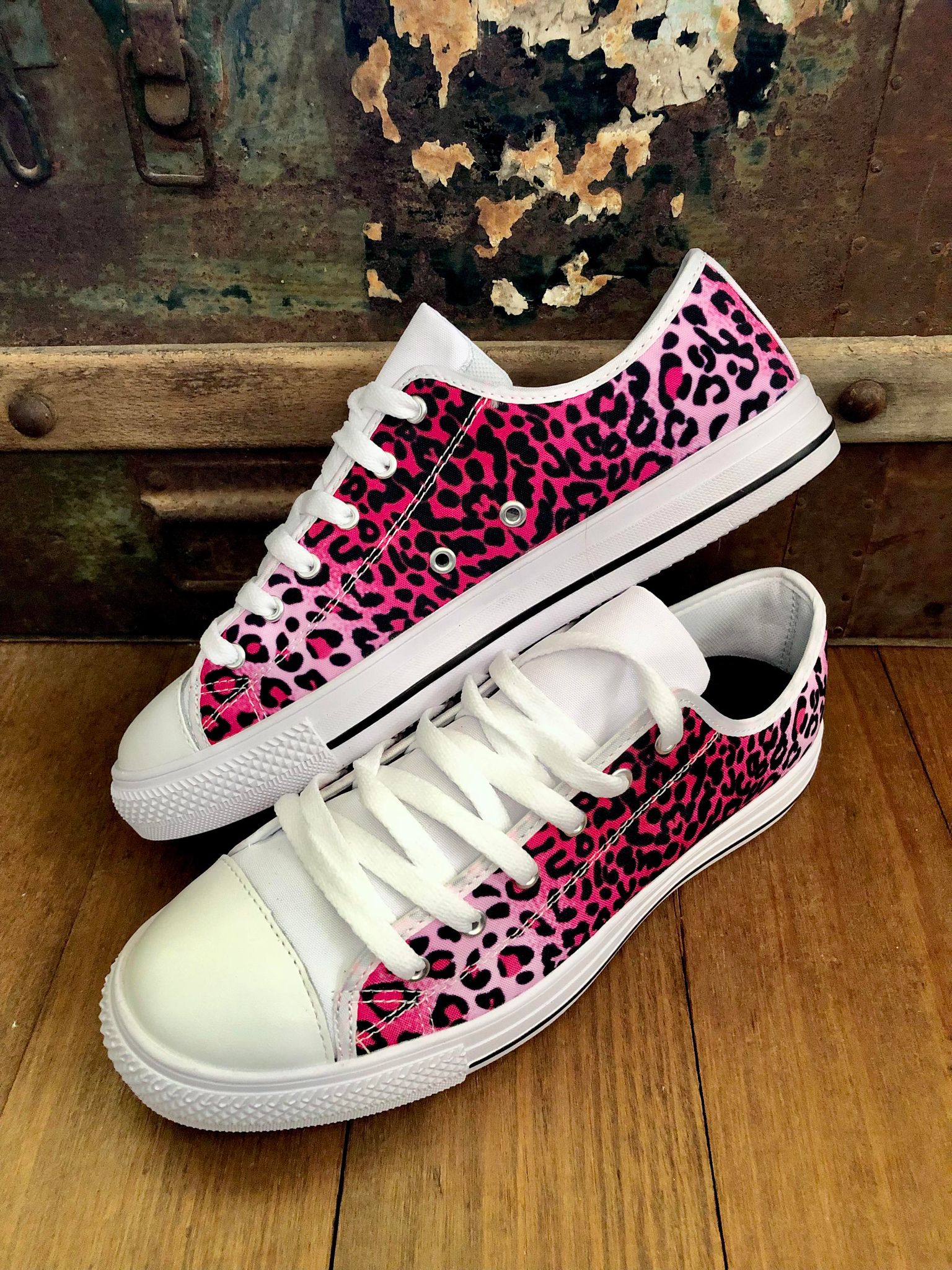 Leopard Pink - Low Top Shoes