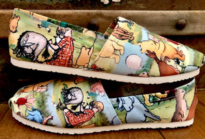 Vintage Winnie - Casual Canvas Slip-on Shoes