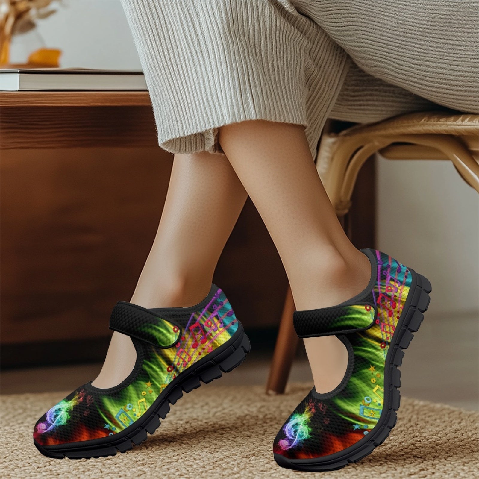 Musical Flames - Mary Jane Shoes