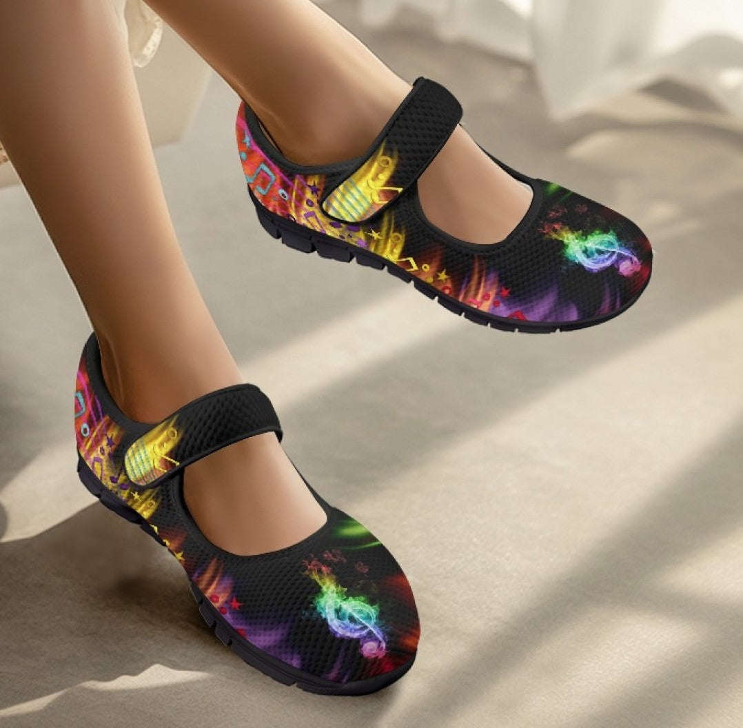Musical Flames - Mary Jane Shoes