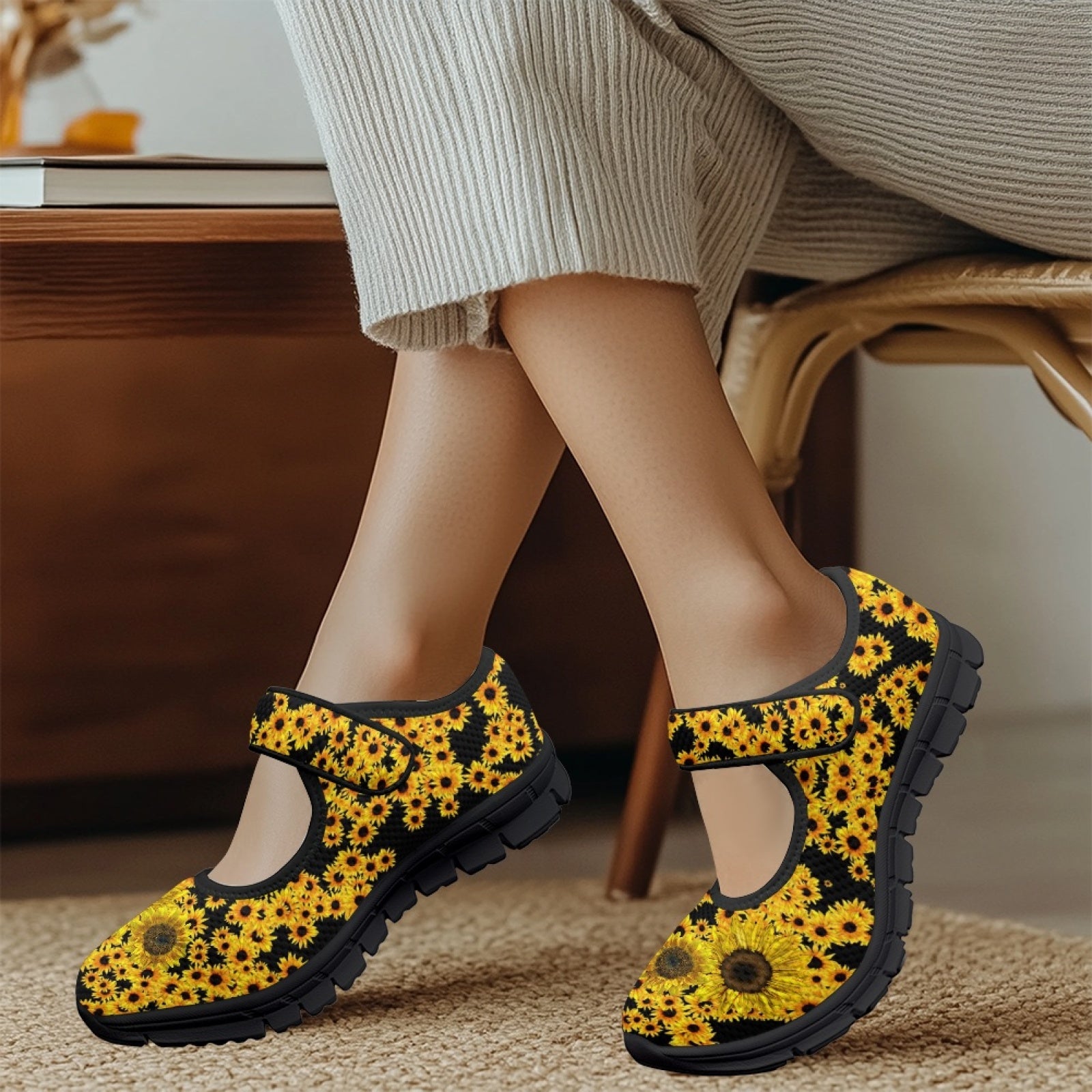 Sunflowers - Mary Jane Shoes