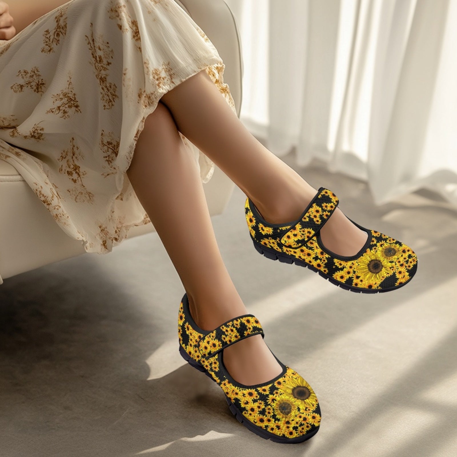 Sunflowers - Mary Jane Shoes