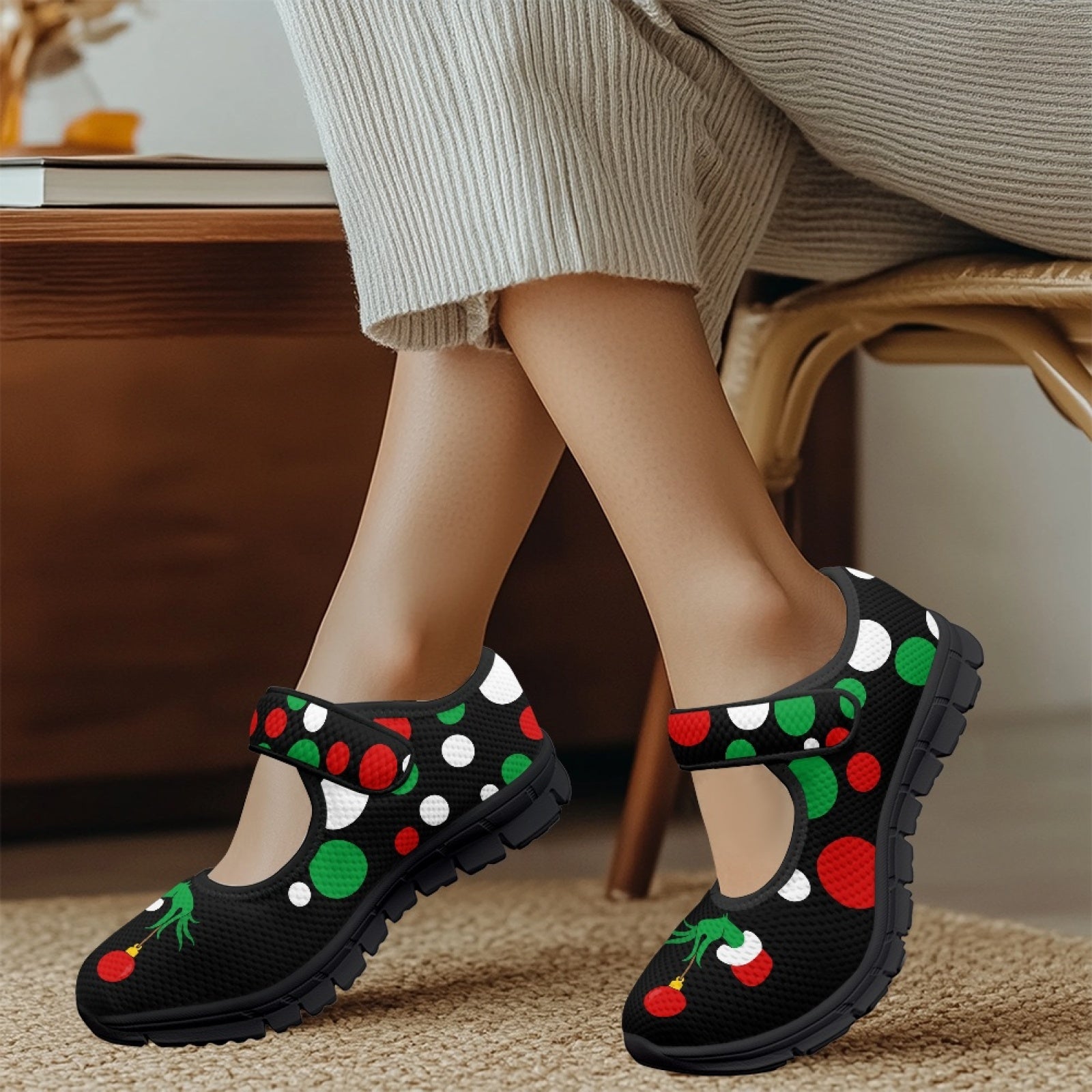 Xmas Blah - Mary Jane Shoes