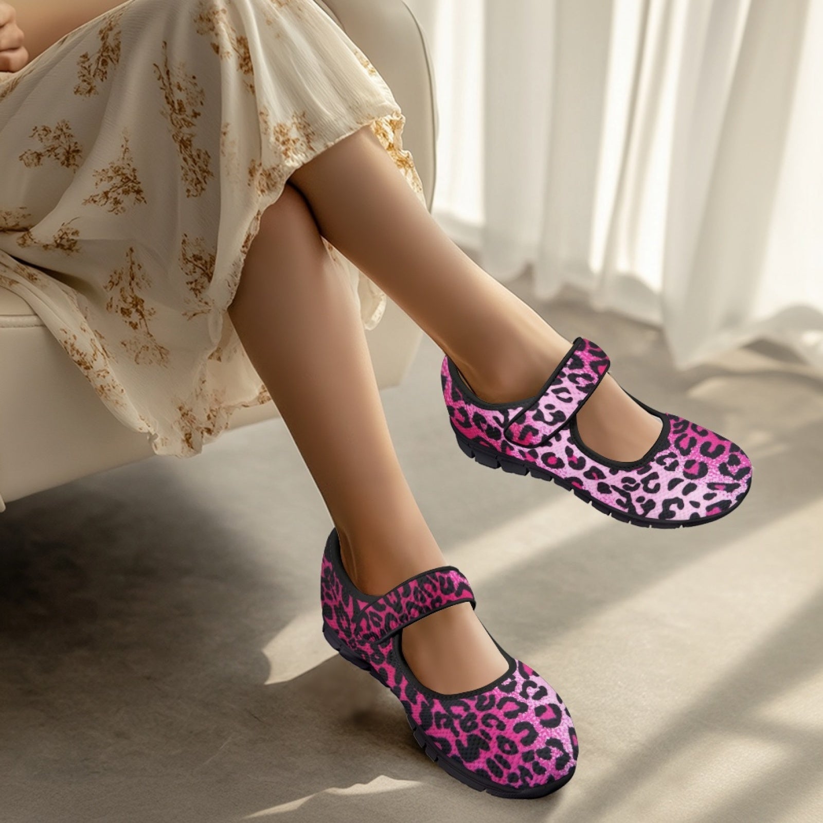 Leopard Pink - Mary Jane Shoes