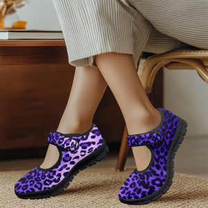 Leopard Purple - Mary Jane Shoes