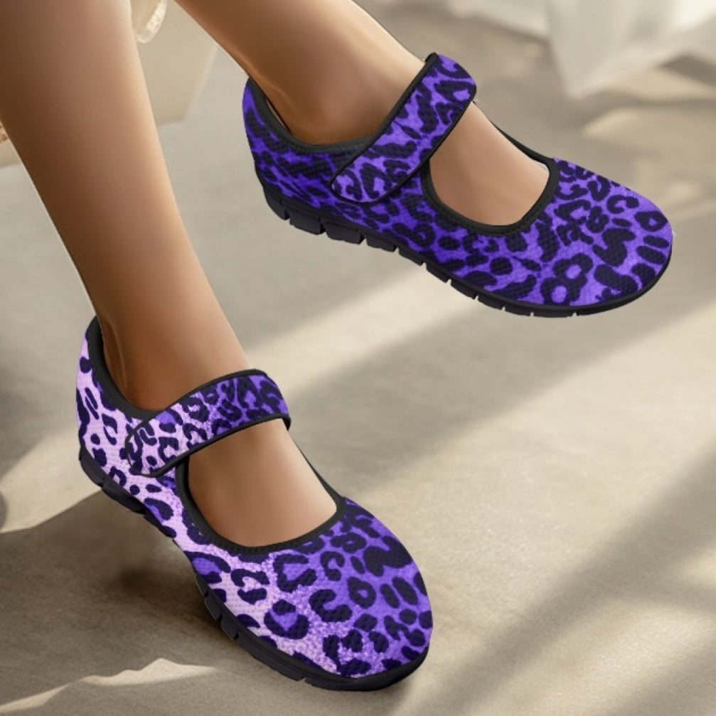 Leopard Purple - Mary Jane Shoes