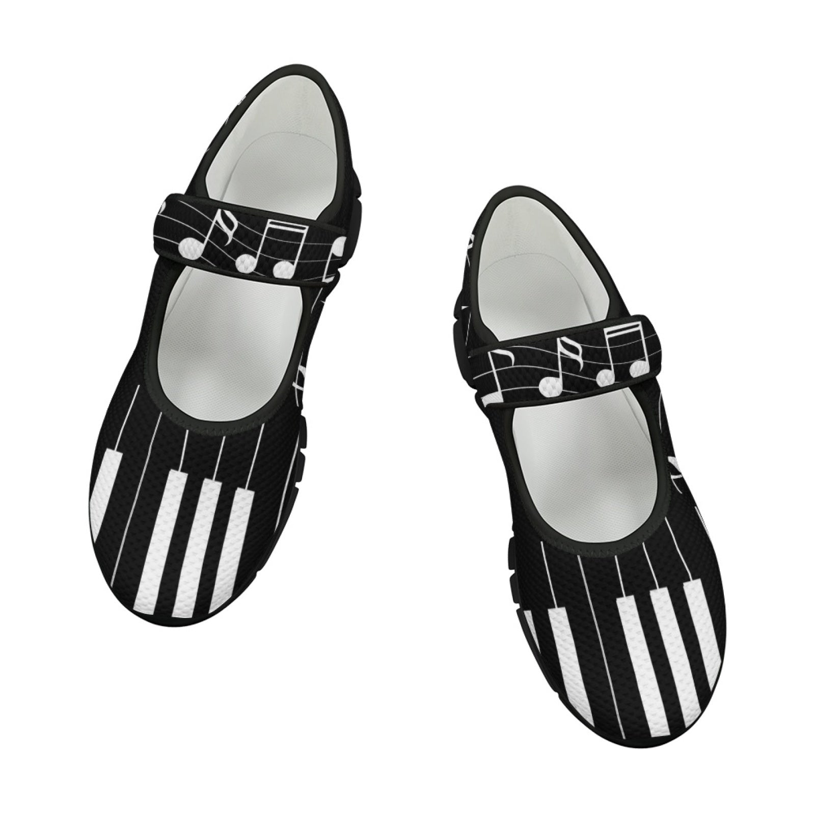 Music Notes Black - Mary Jane Shoes