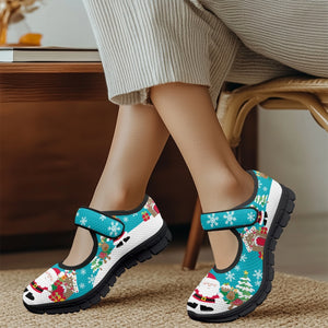 Santa Claus Scene - Mary Jane Shoes