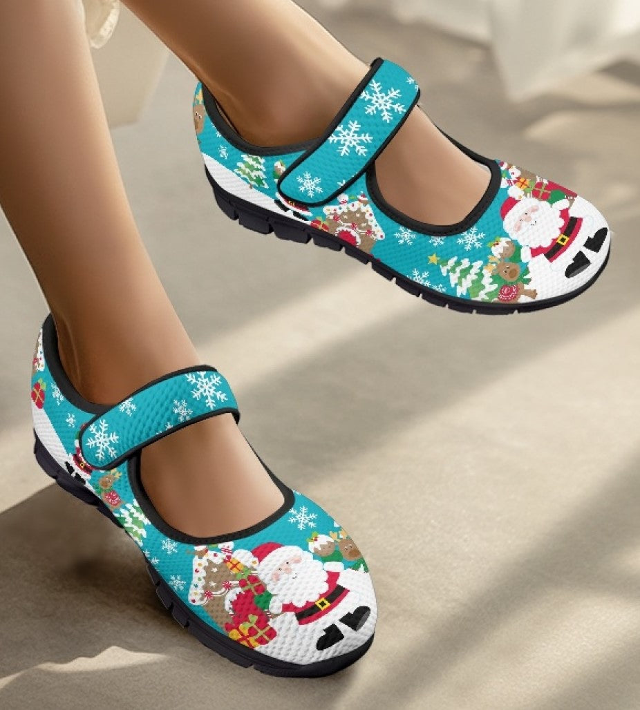 Santa Claus Scene - Mary Jane Shoes