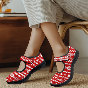 Xmas Sweater - Mary Jane Shoes