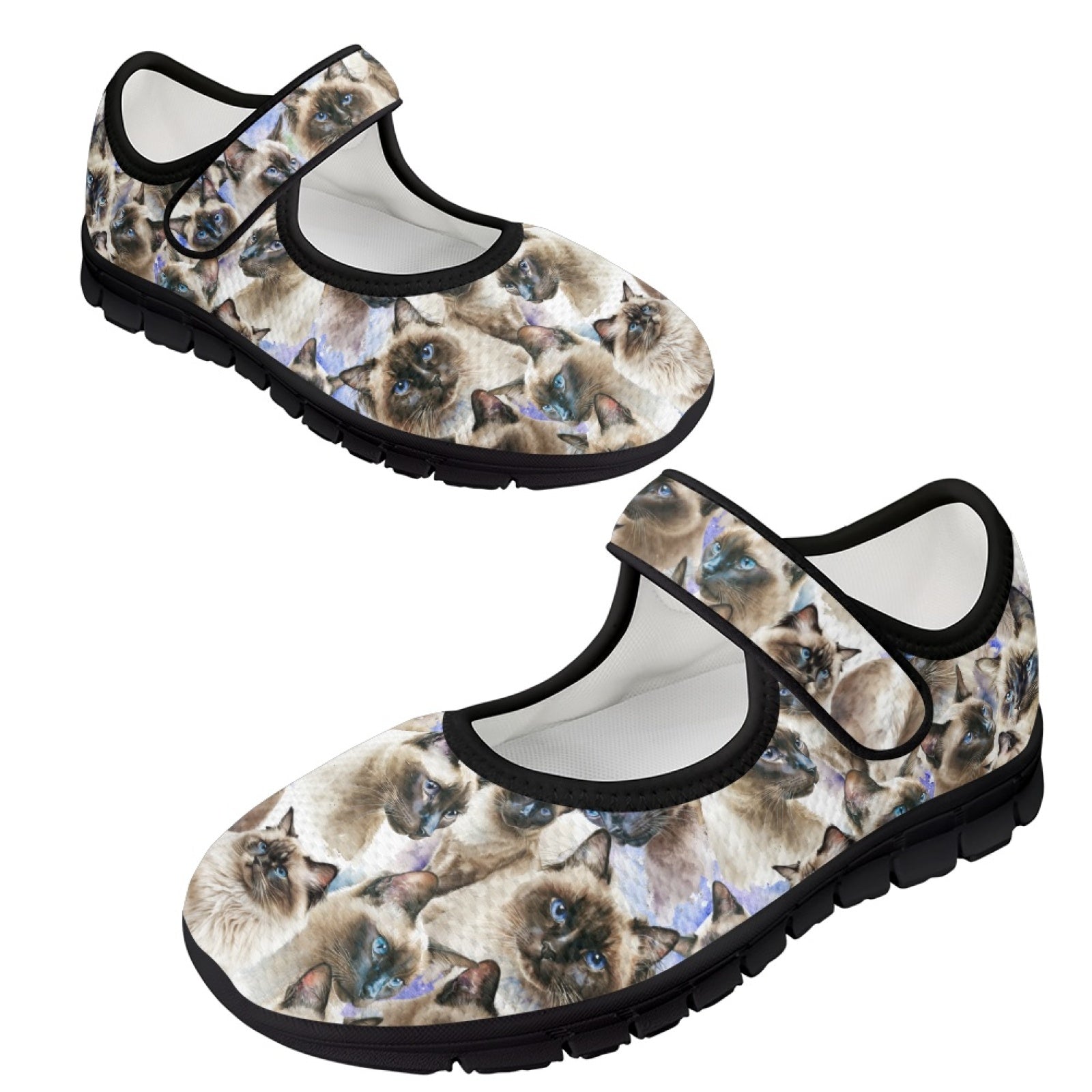 Siamese Cats - Mary Jane Shoes