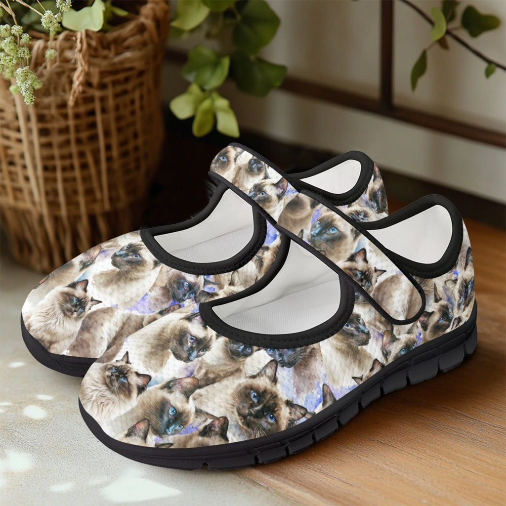 Siamese Cats - Mary Jane Shoes