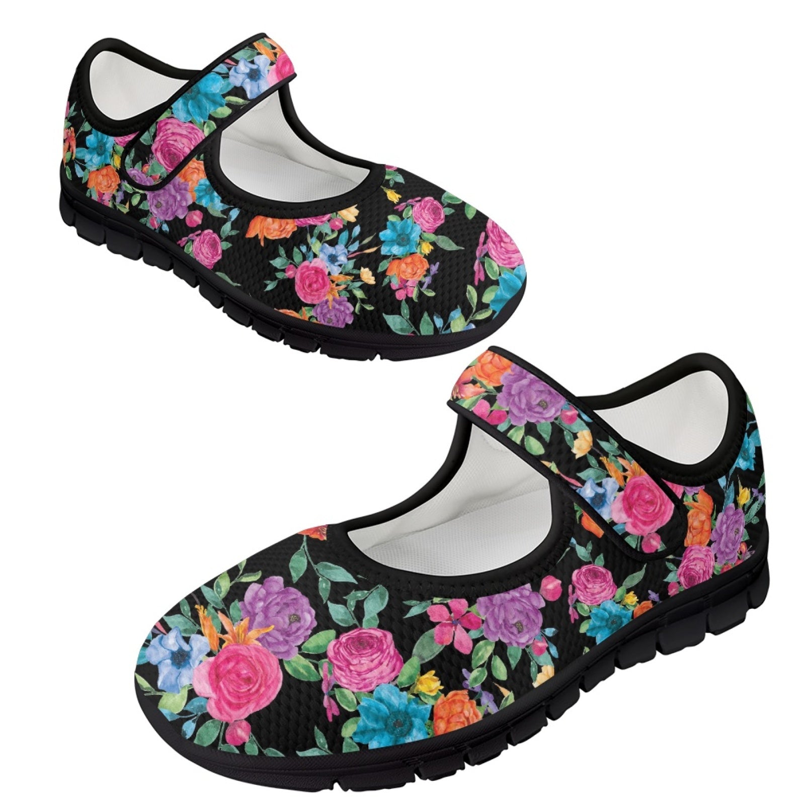 Bright Floral - Mary Jane Shoes