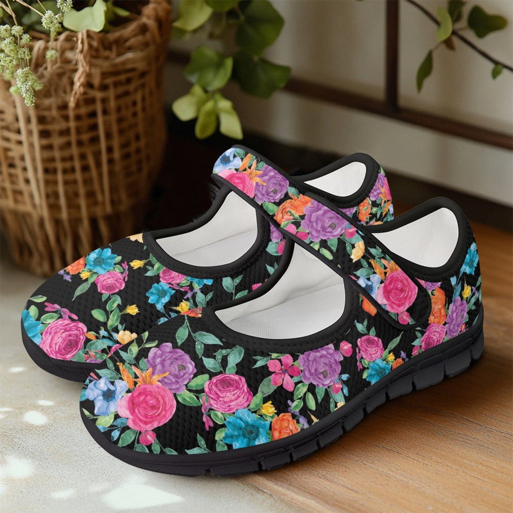 Bright Floral - Mary Jane Shoes