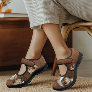 Feathers - Mary Jane Shoes