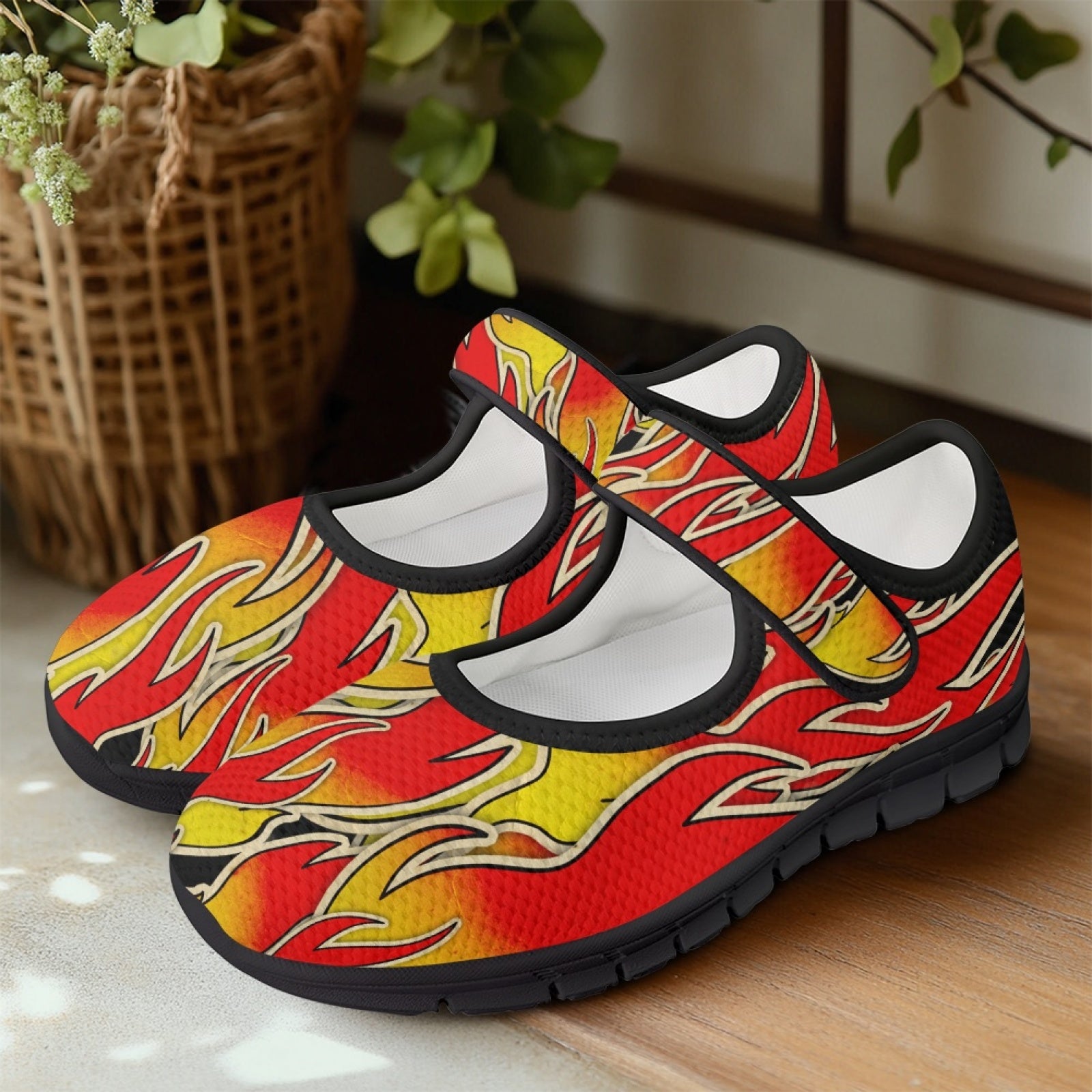 Flames - Mary Jane Shoes