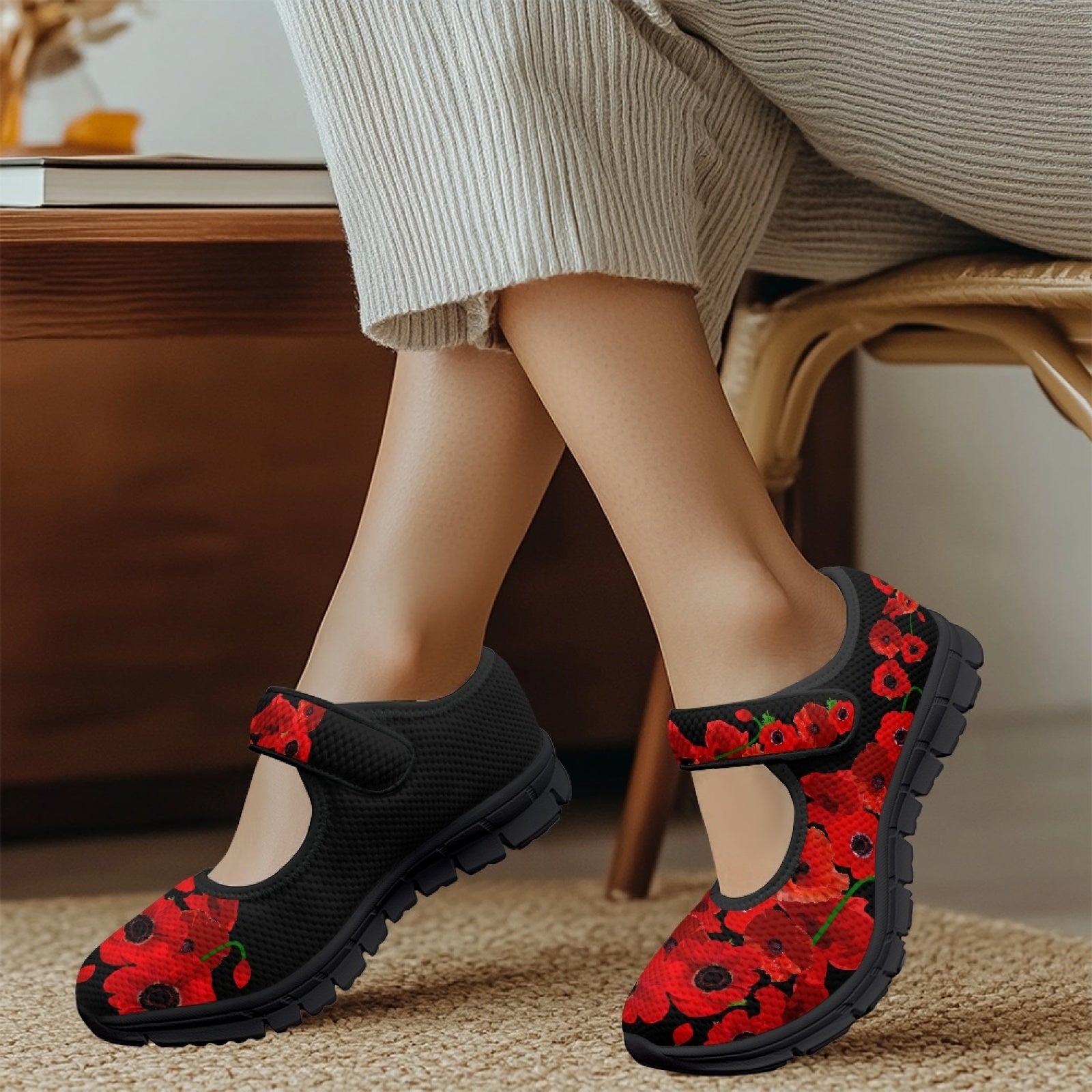 Poppies - Mary Jane Shoes