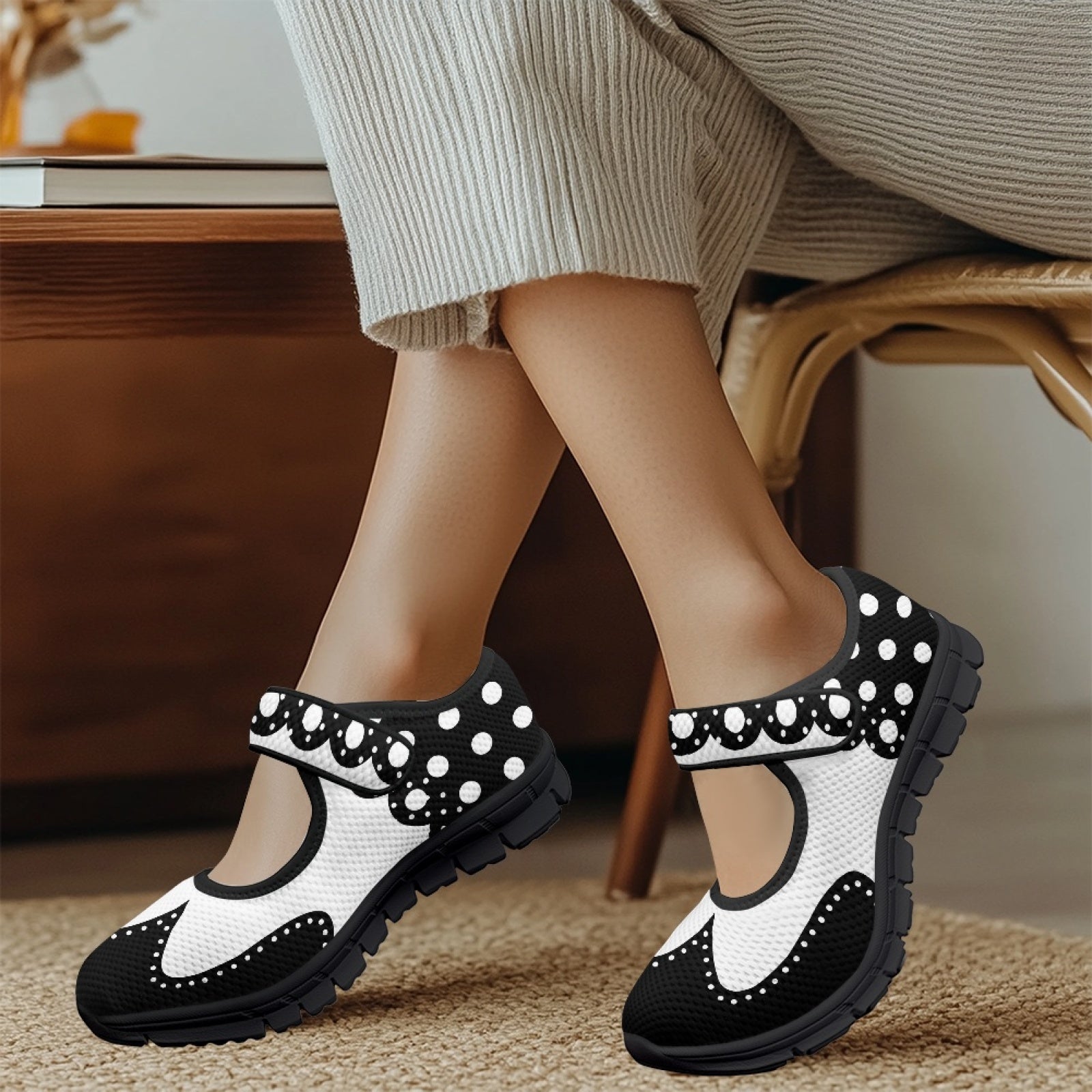 Wingtips Polkadot - Mary Jane Shoes