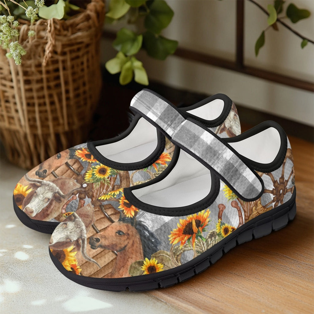 Cowgirl Western - Mary Jane Shoes