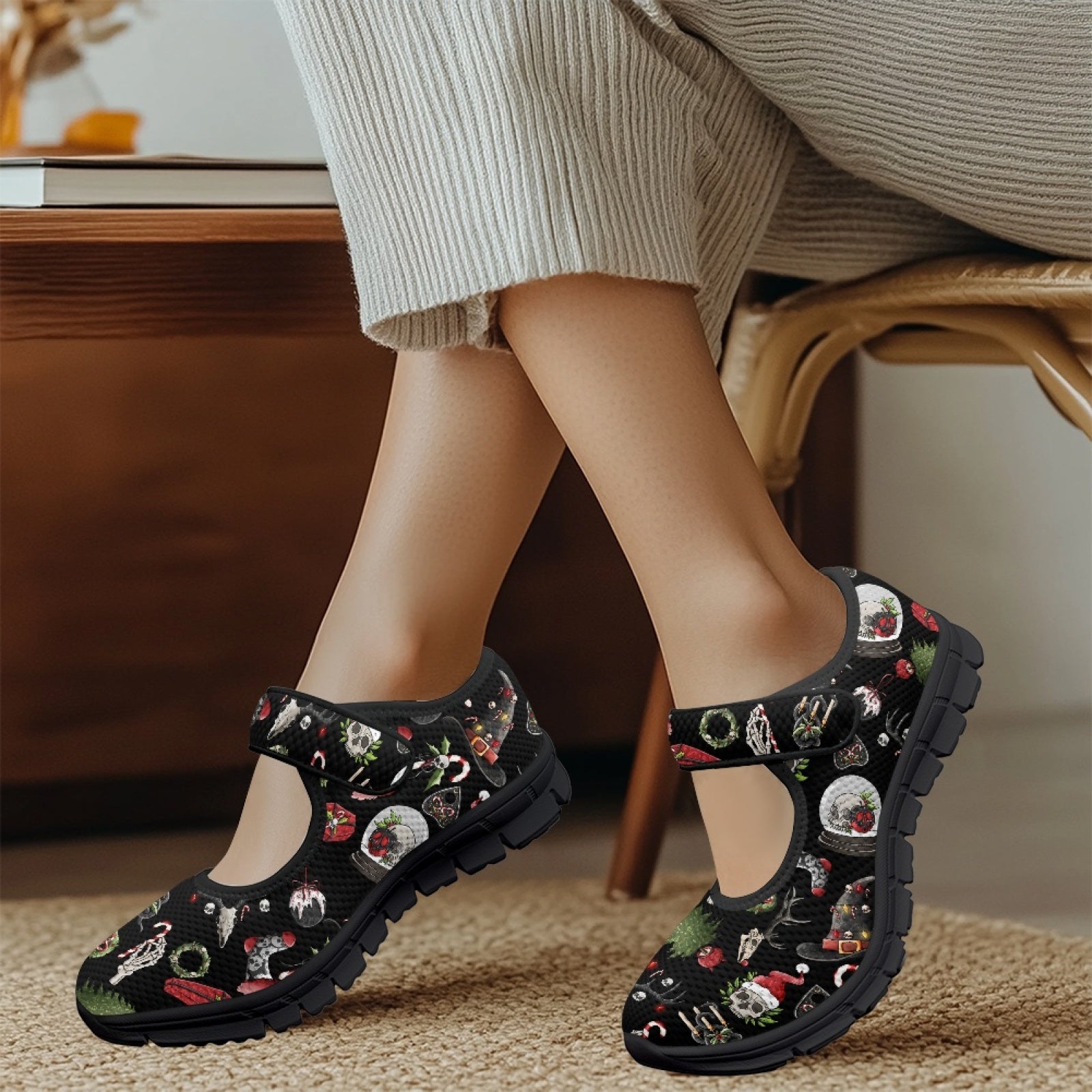 Gothic Xmas - Mary Jane Shoes