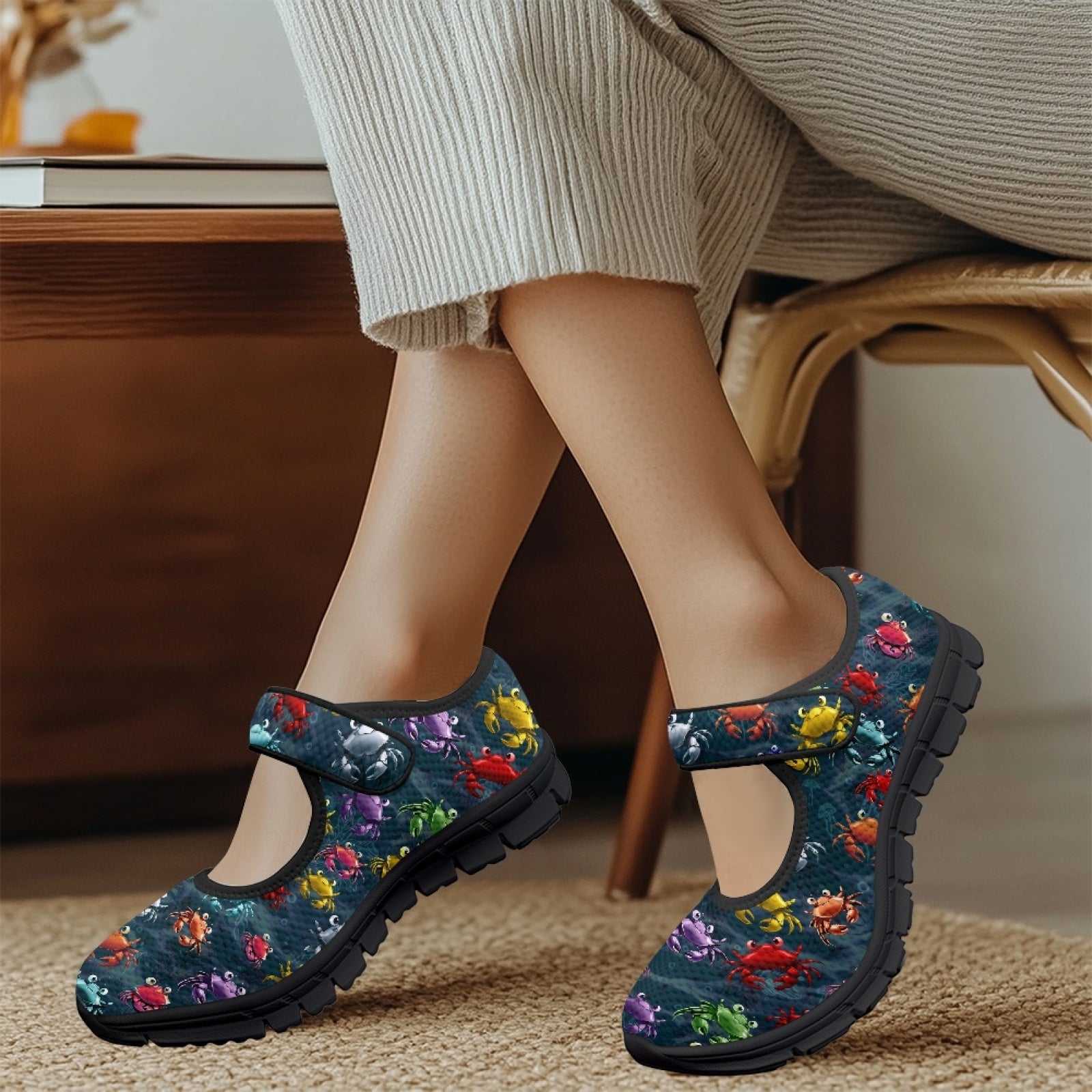 Crab Bright - Mary Jane Shoes