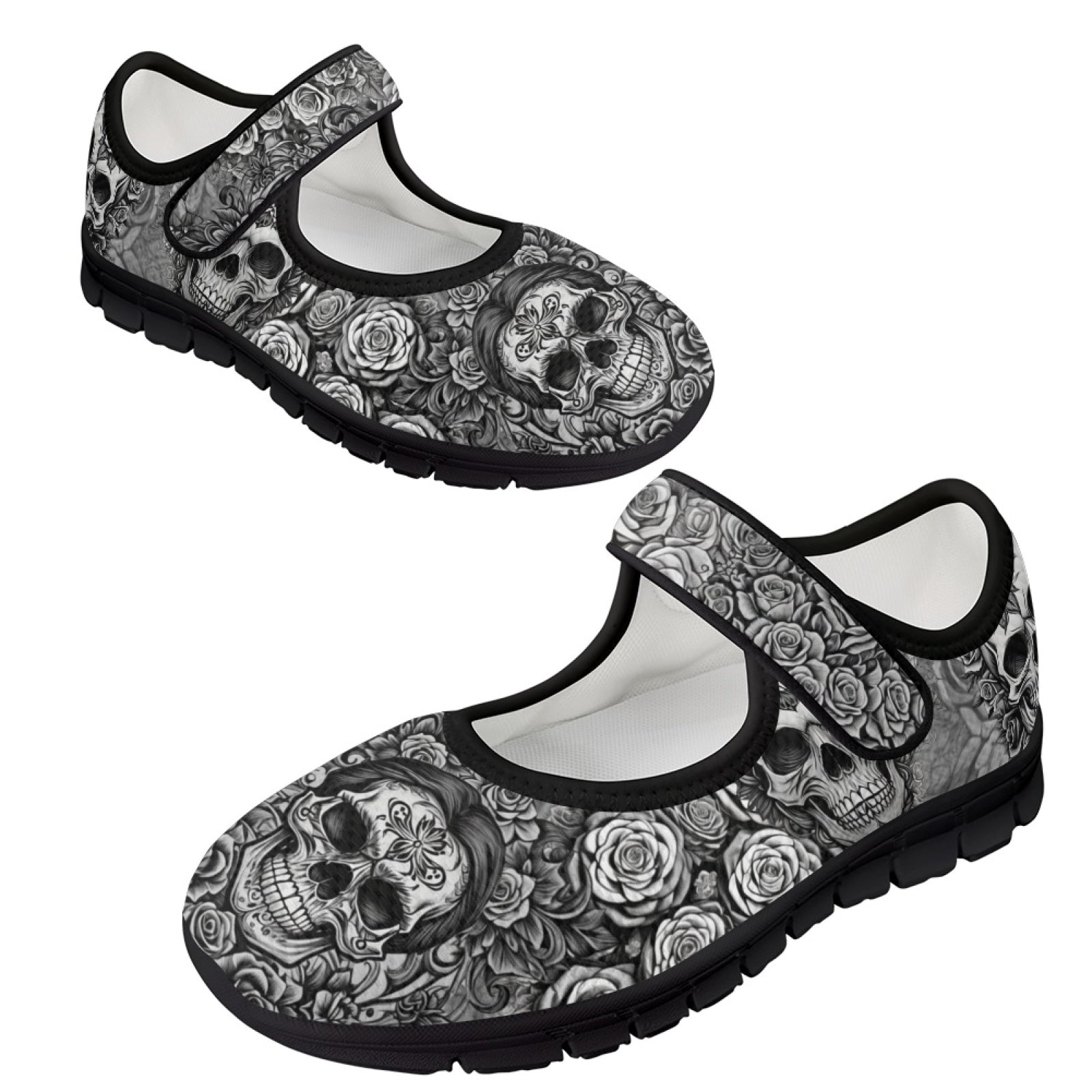Skulls & Roses - Mary Jane Shoes