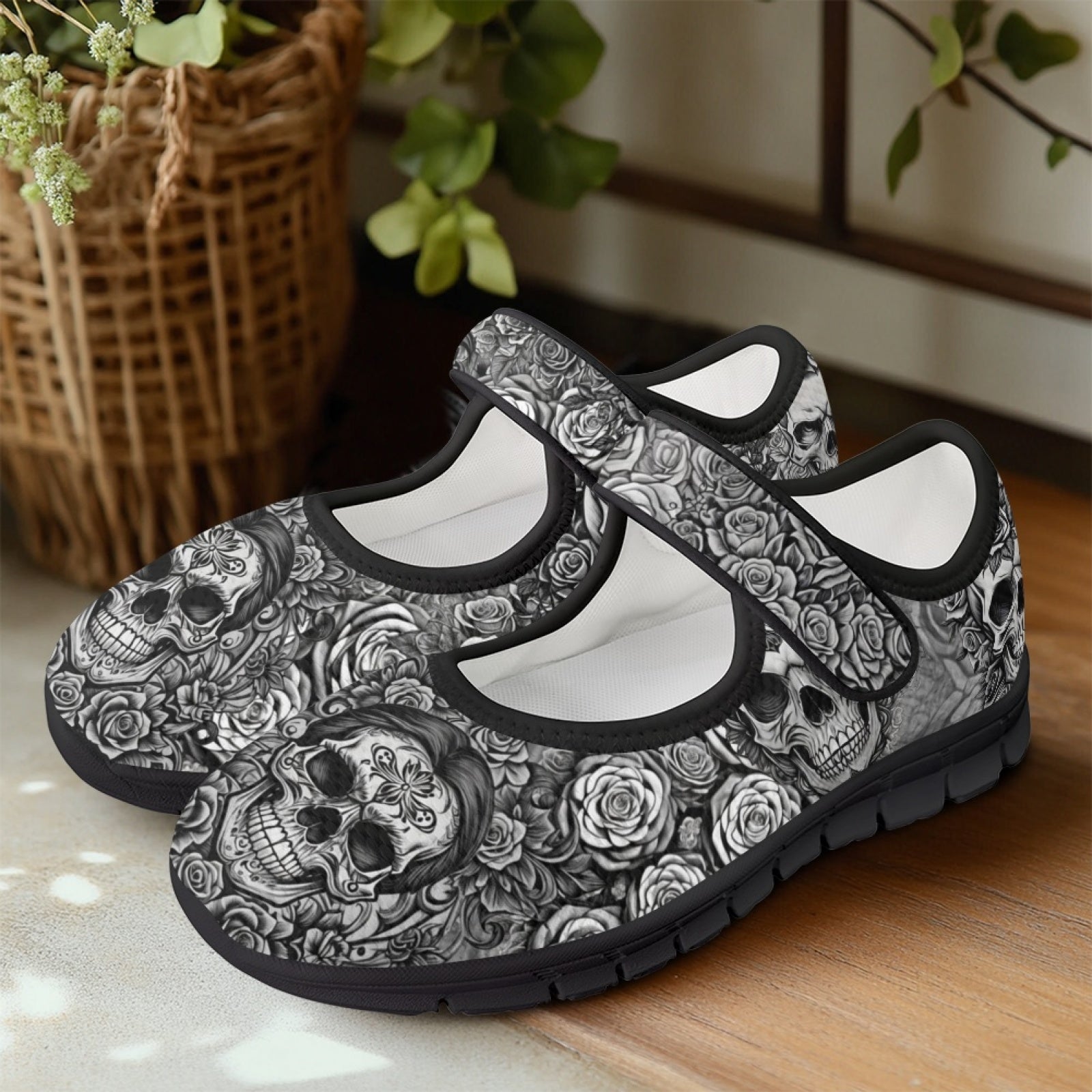 Skulls & Roses - Mary Jane Shoes