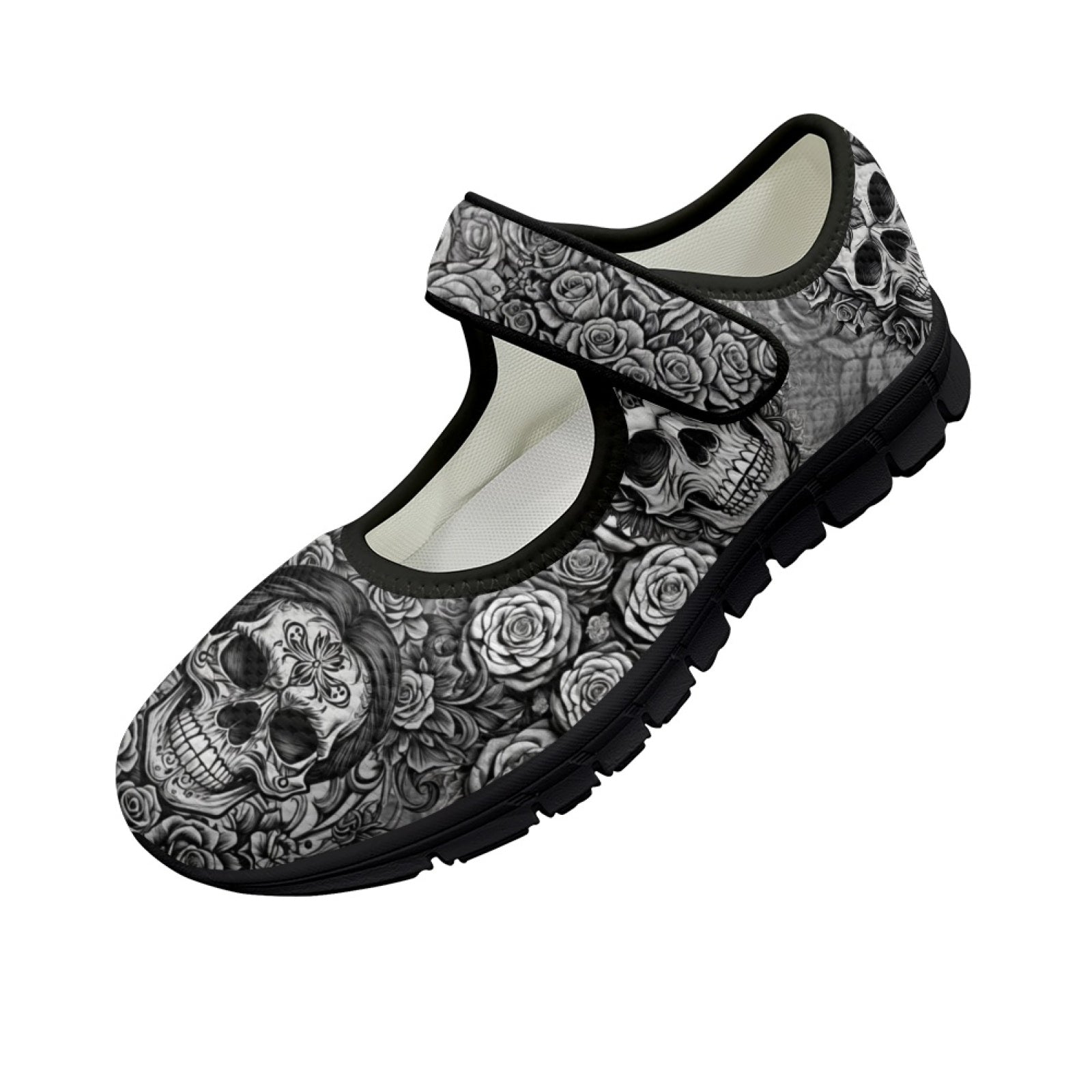 Skulls & Roses - Mary Jane Shoes
